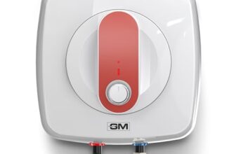 GM Nue+ 6L Water Heater, High-Efficiency Water Geyser – Quick Hot Water, Energy-Saving, Rustproof Body, and Safety Features – Coral