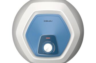 Bajaj Armour Contempo 15L Storage Water Heater | 5 Star Bathroom Geyser | Faster Heating | Thermo-Knob | Shock-Resistant | Rust-Proof | Child Safety | 7Y Tank | 6Y Element | 2Y Warranty | White