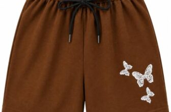 Women’s Butterfly Print Cotton Choclate Colour Shorts Pack -1