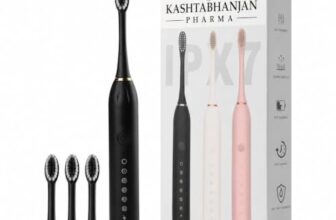 KASHTHABHANJAN PHARMA® Sonic Electric Toothbrush for Adults & Kids | 5 Cleaning Modes | 34000 Strokes/Min | USB Rechargeable | 4 Brush Heads | Waterproof IPX7 | Deep Cleaning Electric Tooth Brush (All)