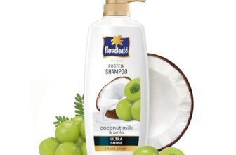 Parachute Advansed Protein Shampoo with Coconut Milk & Amla | Up to 48 hr Shine | Ultra Shine | Protein Lock Technology | Paraben free | For Men & Women | 1.2L