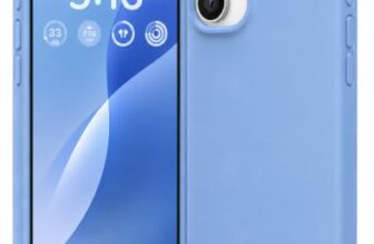 Silicone Case for iPhone 17, Soft-Touch Shockproof Phone Cover (Blue)
