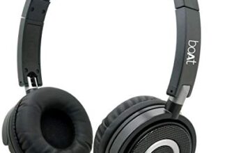 boAt Bassheads 900 Wired On Ear Headphones with Mic (Carbon Black)