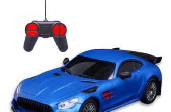 Frendo RC Car for Kids | High-Speed Remote Control Car | Rechargeable Lithium Battery | Type-C Charging | LED Headlights | Blue