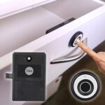 Yale Premium Fingerprint|Biometric Wardrobe Lock for Cabinets, Wardrobe & Almirah for Home & Office | Finish- Ivory | Material – Zinc