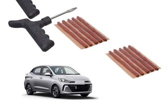 AUTO Addict Tubeless Tire Tyre Puncture Kit with 10 Rubber Strips Repair Tool Kit for All Cars Bikes