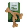 EZRA Play Lobster Bone Dog Chew Toy | Durable Non-Toxic Rubber Chew Bone | Interactive Toy for Dental Health, Teething & Active Chewers