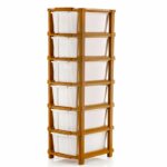Kavira Plastic Drawer Storage Tower – Space Organizer|White,6 Layer