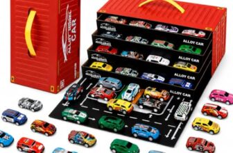 MiniExplorer 48 Pcs Pull Back Cars Set for Kids | Racing Toy Cars Bulk Pack with Storage Container & Play Mat | Mini Alloy Vehicle Set for Boys & Girls 3-8 Years | Return Gifts, Party Favors
