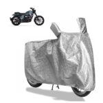 Sulfar Bike Cover for Yezdi Roadking (Cruiser) | Waterproof, Dustproof & UV Protected | All Weather Two Wheeler Cover (Silver) New 2026 Variants