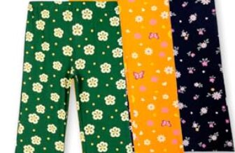 T2F Gilrs Flared Leggings (Pack of 5)(GLSLEG03_Multicolor 2_3-4 yrs)