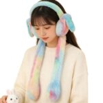 QUEERY Soft Fleece Ear Warmers with Interactive Moving Ears