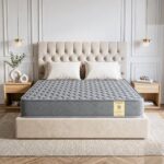 Shayan Orthopedic Memory Foam Mattress | 8 inch King Size | HR Foam Support with Motion Isolation | Breathable Knitted Fabric | Pressure Relief & Spine Support Mattress | 72x78x8 Inches Grey.