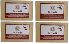 Parvati Gramodyog Khadi Sandalwood Soap 125 Gm (Pack Of 4) By Parvati Gramodyog Herbal Products – Made In India