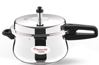 Pigeon by Stovekraft Inox Stainless Steel pressure cooker 5 litre|Induction and Gas Stove Compatible