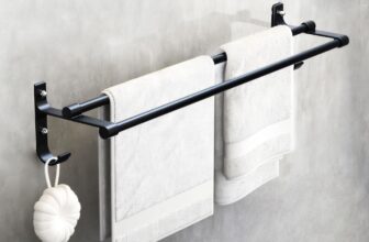 MIORAH Bathroom 24 Inch Aero Space Aluminum Towel Hanger for Wall – Towel Rod for Bathroom | Space-Saving Modern Towel Bar Rack