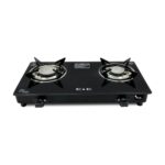 Thermador 2 Burner Roy Plain Automatic Gas Stove Toughened Glass Cooktop LPG Gas Stove for Kitchen Black