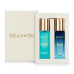 BELLAVITA Skai Aquatic EDC & Fresh EDT | Long Lasting 2x20ml Perfume for Man & Woman | Gifts for Woman | Bergamot, Ylang Ylang, Pink Pepper | Premium Fragrance
