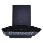 Whirlpool 60cm 1600 m3/hr Filterless Autoclean Kitchen Chimney | Free Installation | 11 Years Warranty on Motor and 5 Years Comprehensive | CGFL PRO 604 HAC BK HOOD | Touch + Gesture Control | Black