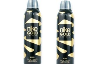 Nike Gold Edition EDT Deodorant for Man 200ml*2 Combo Pack, 24H, 0% Aluminum Salts, Protects Underarm Flora, No White Stains