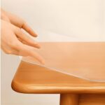 Qlarity Covers 1mm Slim Shield PVC Table Cover Transparent, 24 x 48 Inch