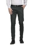 Vogaan Formal Pant with Expandable Waist for Men | Men’s Cotton Regular Fit Flat Front Pant for Party and Casual Wear (Green_30)