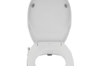 Johnson EcoClean D Shaped Bidet Toilet Seat Cover | 2 Retraceable Wands for Gentle & Strong Cleaning | Soft Close Feature | Retraceable Self Cleaning Wands | 1950 Grams | 48.5 cm x 36.5 cm