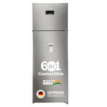 Bosch 368L, 1 Star, Frost Free Double Door Refrigerator with 2.5 L Water Dispenser | 6-in-1 Convertible Storage Modes | Fresh up to 10 Days | 2 Cooling System (CTC39S21AI, Fine Steel, 2026)