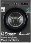 LG 7 Kg, 5 Star, DD Technology, Steam Wash, 6 Motion DD, Fully-Automatic Front Load Washing Machine (FHB1207Z2M, Allergy Care, In-Built Heater, Touch Panel, Middle Black)