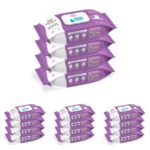 Mylo Gentle Baby Wipes with Lid (72 Wipes x 16 Pack – 288 Water Wipes) | Natural Wet Wipes with Organic Coconut Oil & Neem| Cotton Cloth with Extra Thick