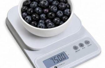 Fitkit Digital Kitchen Food Scale, 10kg Capacity, Grey, LCD Display with Tare & Unit Conversion for Diet Tracking