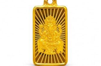 AUGMONT 24 Karat (999) Pure 1 g Gold Bar Pendant – Ganesha | IBJA | BIS Hallmarked | ISO Certified | Ideal for Investment Gifting Dhanteras Diwali Akshaya Tritiya