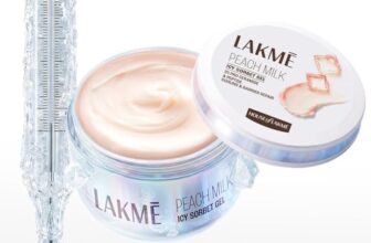 Lakmē Peach Milk Icy Sorbet Gel: First Ever Cooling Face Moisturizer with 2% Pro-Ceramides, Peptides & Pentavitin for Instant Ice-Plunge Glow & 24hr Barrier Repair – Non-Sticky, Lightweight, 100g
