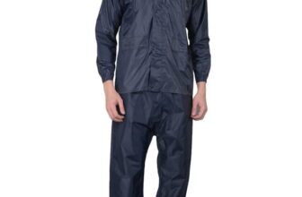 Dollar Men’s Waterproof Raincoat Set | Hood & Pocket | Full Sleeve Jacket Pant Rainwear Suit | Lightweight Leakproof Rain Protection for Outdoor, Biking, Riding