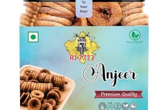 RJ 7773 Premium Anjeer | 100% Pure & Natural Sun-Dried Figs (1Kg) | Pack of 1, Sun-Dried, 100% Pure & Natural