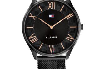 Tommy Hilfiger Black Dial Black Stainless Steel Strap Analog Watch for Men-TH1710513