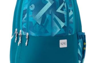 Wildcraft Wiki 2 32L Laptop Backpack for Men & Women | Fits 15.6 inch Laptop | Padded Shoulder Straps, Multi Compartments, Anti-Theft Zippers | School & College Bag | Future Design Navy