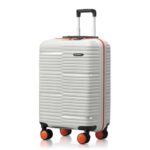 HRX Zanzibar Cabin Size Intergalactic Grey Polypropylene Hard Shell Suitcase – Premium Travel Trolley Bag with 8 Spinner Wheels, Number Lock & Water Resistant Body