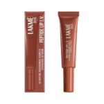 Lakme Peptide Lip IV with 5% Peptide-Niacinamide Complex, For Intense Hydration With A Serum-Like Texture That Visibly Plumps, Smoothens, and Repairs, Brown Lip Retreat, 10g