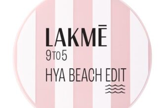 Lakme 9to5 Hya Matte, Beach Edit Cushion Foundation, C 300-Cool Cinnamon, Matte Finish, Buildable Coverage, SPF 40, 12 gm