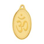 WHP Jewellers 24kt (999) 2 gram OM Yellow Gold Om Pendant