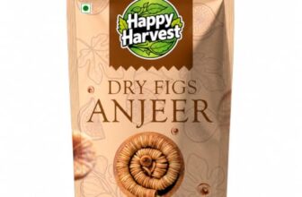 HAPPY HARVEST Dry Figs Anjeer 1kg | Soft Natural Dried Figs | Fibre Rich Dry Fruit Snack | Ready to Eat Anjeer | Ideal for Milkshakes, Desserts, Fasting & Daily Snacking