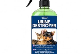 WTC Urine Destroyer Plus Dog, 500 ml, Enzymatic Formula, Quick Action-Cleans,Deodorizes, Disinfects & Home,Pet Areas,Garden & Doctor clinics | Dog Potty and Pee Area Cleaner | Urine Odour Remover