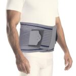 AGARO Contoured LS Belt Lower Back Pain Relief, Contoured Lumbar Sacral Belt, Lower Back Pain Osteoporosis Slip Disc Care For Women & Men, Medium, Grey
