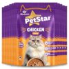 Mankind PetStar Chicken Gravy Wet Cat Food for Adult Cats (1+ Years) | DHA & Taurine Support | 85 g Pouch, Pack of 10
