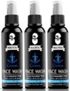 Muuchstac Ocean Face Wash for Men | Fight Acne & Pimples, Brighten Skin, Clears Dirt, Oil Control, Refreshing Feel – Multi-Action Formula (3×100 ml)