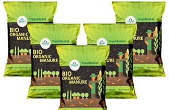 TrustBasket Bio Organic Manure (set of 5) 5 KG for home, kitchen, and terrace gardening | Rich in essential nutrients to promote plant growth and development | Soil conditioner