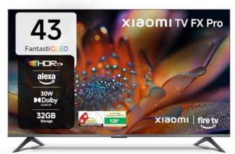 Xiaomi (108 cm) 43 inch FX Pro 4K QLED Smart | HDR10+ | 30W Box Speakers | Filmmaker Mode | Fire TV | L43MB-FPIN