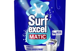 Surf Excel Matic Liquid Detergent 5 kg for Top Load | Removes tough Stains in 1st wash | Superior Fragrance | Color Protection | Trusted by machine manufacturers like Whirlpool, Bosch, Lloyd, Voltas