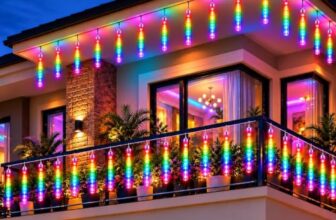 Desidiya Rain Drop LED Meteor Shower Diwali Lights for Decoration for Home 192 LEDs 8 Tubes Falling Effect for Diwali, Christmas, New Year, Home & Outdoor Decoration (Multicolor)
